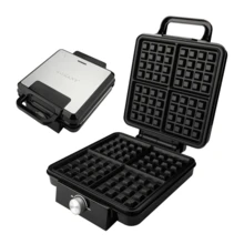 SOKANY 08031 Pembuat Wafel Multifungsi, Daya Tinggi, Pemanasan Dua Sisi, Kontrol Suhu Otomatis, Lampu Indikator, Pelat Pemanggang Wafel Anti Lengket 4-Grid, Bahan Aluminium, Sempurna Untuk Membuat Wafel, Kue, dan Sandwich Buatan Sendiri - View 4