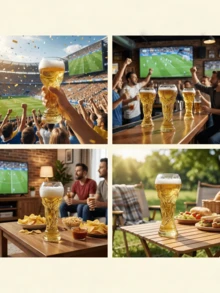 2026年世界杯足球啤酒杯 – 15盎司奖杯造型饮酒杯，适合观赛派对 – 高级足球周边商品及新奇礼品，送给足球迷 - 查看 12