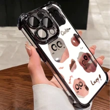 Appleおよびスマートフォンに対応。プレミアムTPU素材を使用し、電気メッキフレーム、透明で高解像度のバックパネル、落下防止コーナープロテクターを備えています。 毛虫ケース  12  17e 手机壳  17e 手机壳 家族、恋人、友人、そして子供たちへのプレゼントに最適です。  13 pro/14 Pro/12 Pro Max/13/14/16 Plus/16 Pro Max/16 Pro/9/8A/13 Pro Max/12 Pro/12 Mini/9 Pro/17e/15 Pro/16/8/10 Pro/17 Pro Max/Apple  Air/10/14 Pro Max/17 Pro/9A 5G/15/16e/8 Pro/14 Plus/17/15 Pro Max/15 Plus/ 13 Mini - ブラック - チェックする 25