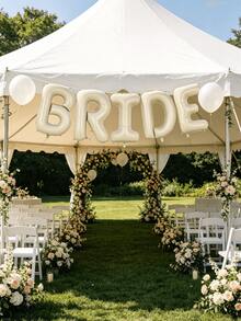 1 Set de Globos de 40 pulgadas con la palabra "NOVIA", globos decorativos para boda adecuados para despedida de soltera, fiesta de soltera, decoración de fondo de boda - NOVIA de 40 pulgadas - Ver 1