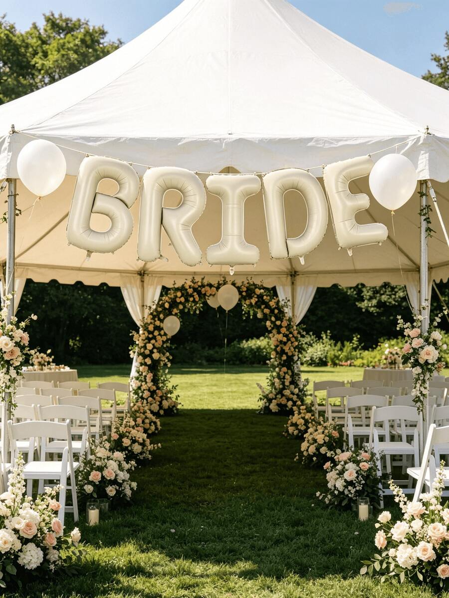 1 Set de Globos de 40 pulgadas con la palabra "NOVIA", globos decorativos para boda adecuados para despedida de soltera, fiesta de soltera, decoración de fondo de boda - NOVIA de 40 pulgadas - Ver 1