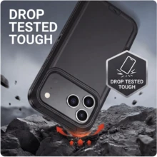 Military-Grade 3-In-1 Shockproof Phone Case, Heavy Duty Anti-Fall Anti-Slip Multi-Layer Protective Waterproof Scratch-Resistant Full-Body Protective Cover, Universal Phone Case, Practical Daily/Chinese New Year Gift - Black - View 6