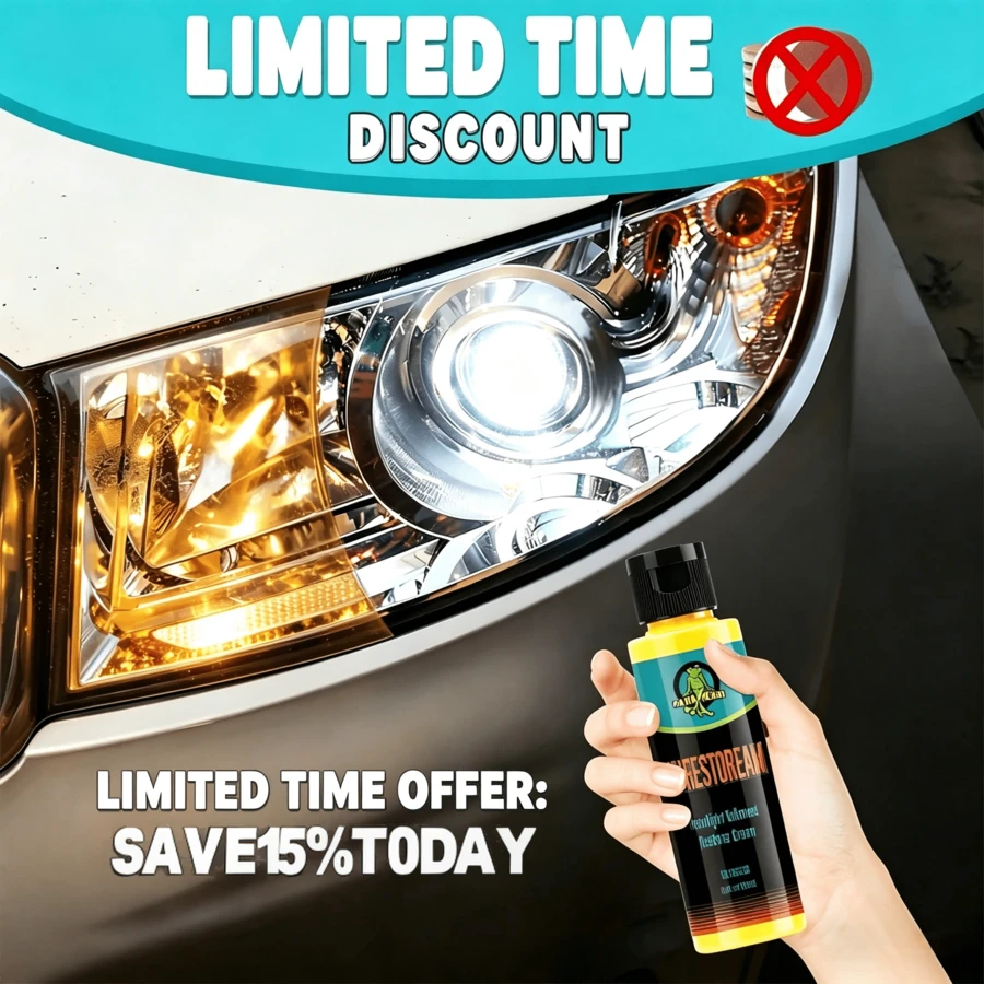HGKJ RG316 Car Headlight Cleaning Agent And Refresher, Car Headlight Restoration Liquid, No Need For Polishing, Car Headlight Housing Aging Cleaning Agent, Headlight Lens Yellowing Polishing Agent, Car Coating, Headlight Cleaner, Headlight Yellowing And Scratch Repair Polishing Tool Kit (30/100ml)