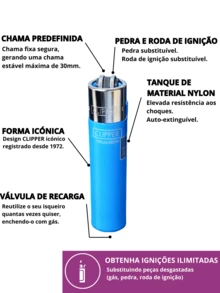 4 Clipper Micro Pop Pattern Lighters - Collection | Refillable And Collectible Lighter. Replaceable Flint And Tamper. - 4 Pop Pattern - View 6