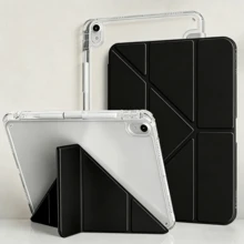 Tương thích với ốp bảo vệ máy tính bảng Matepad SE 11 inch, ốp Matepad, khóa từ tính, chân đế gập 3+Y, chế độ ngủ/thức thông minh, khe cắm bút, mặt lưng acrylic trong suốt cao cấp, bảo vệ toàn thân khỏi rơi vỡ, tương thích với ốp bảo vệ máy tính bảng Matepad 11.5S 2026/Matepad 11.5 2025, phù hợp với ốp máy tính bảng Redmi Pad2 11 inch/Pad SE 11 inch 2023, ốp A16, tương thích với ốp bảo vệ máy tính bảng iPad thế hệ thứ 11, tương thích với ốp bảo vệ máy tính bảng iPad thế hệ thứ 9 10.2 inch, Air 11, iPad thế hệ thứ 10. - Màu đen cổ điển - Xem 2