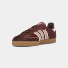 Adidas Samba OG Maroon Sand Strata Pony (Women's) - Red - View 4