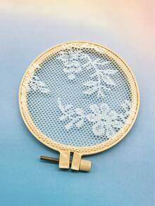 Bamboo-Style Double Layer Embroidery Hoop, 7/9/12cm Three Sizes Available, Lightweight Adjustable Fabric Tension, Mini Portable Embroidery Hoop, Suitable For Fine Small Embroidery, Holiday Hanging Decor, Personalized Handmade Gift Making - Imitation Bamboo Embroidery Hoop - View 3