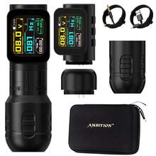 Ambition 1PC Zetton Pro Straight Rod Stroke 3.5+4.0mm Wireless Tattoo Machine Battery Pen 2400mAh 1-12V Professional Brushless Motor - Multicolor - View 14