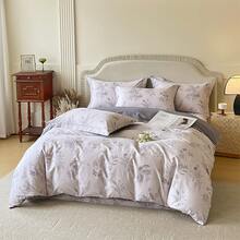 Bộ 3 món ga trải giường kiểu Mỹ in hoa lớn, 100% cotton, gồm 2 vỏ gối và 1 vỏ chăn. - Nhiều màu - Xem 4