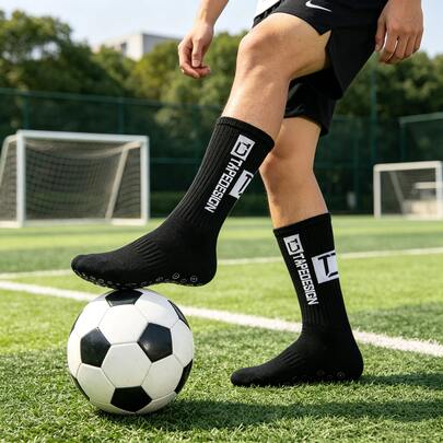 1/4 Pair Anti-Slip Polka Dot Sports Socks, Non-Slip Grip Pad Breathable Durable Football Basketball Running Yoga Fitness Socks, Elastic Moisture-Wicking Suitable For All Seasons