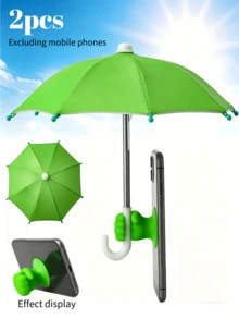 1/2pcs Creative Cute Fist / Pig Shaped Suction Cup Phone Holder, UV Protection Phone Umbrella - Universal Adjustable Cute Holder With Cute Suction Cup, Outdoor Anti-Glare Phone Sunshade, Outdoor Anti-Glare Holder Sunshade, Travel Essential Suitable For Car, Beach, Travel And More Scenarios, Practical Item For Travel Photography And Navigation. - A - View 11