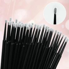 300PCS Disposable Micro Swabs For Eyelash Extension, Micro Cotton Swabs, Micro Applicators Eyelash Swabs For Makeup Application (Purple/Black/Pink) - Multicolor - View 4