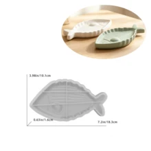DIY鱼形树脂模具托盘，水晶环氧树脂石膏模具，易脱模，适合家居派对装饰 - 魚形托盤模具 - 查看 7