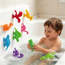 Children's Soft Rubber Dinosaur Suction Cup Puzzle Toys, Bathtub Games, Refrigerator Toys, Window Toys, Perfect Gift For Boys And Girls. 8pcs/16pcs/20pcs/32pcs/40pcs/68pcs/Set Dinosaur Suction Cup Toys - Random Color Matching - Multicolor - View 6