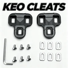 JCSP Taco de pedal compatible con el sistema Look KEO para bicicleta de carretera, con herrajes de instalación, para zapatos de bicicleta de carretera - Multicolor - Ver 3