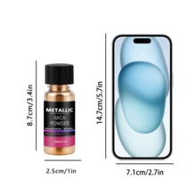 Metallic Pigment Powder, Fine Resin Pigment Powder, Each Bottle 20ml Resin Color Pigment For Epoxy Resin Coloring, Polymer Clay And Jewelry Making, Candle Dye, Paint. - 20ml - View 6