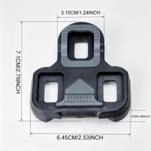 JCSP Taco de pedal compatible con el sistema Look KEO para bicicleta de carretera, con herrajes de instalación, para zapatos de bicicleta de carretera - Multicolor - Ver 5