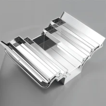 Metal Folding Tool Box Chest Cantilever Storage Case Auto Maintenance Organizer - Multicolor - View 4