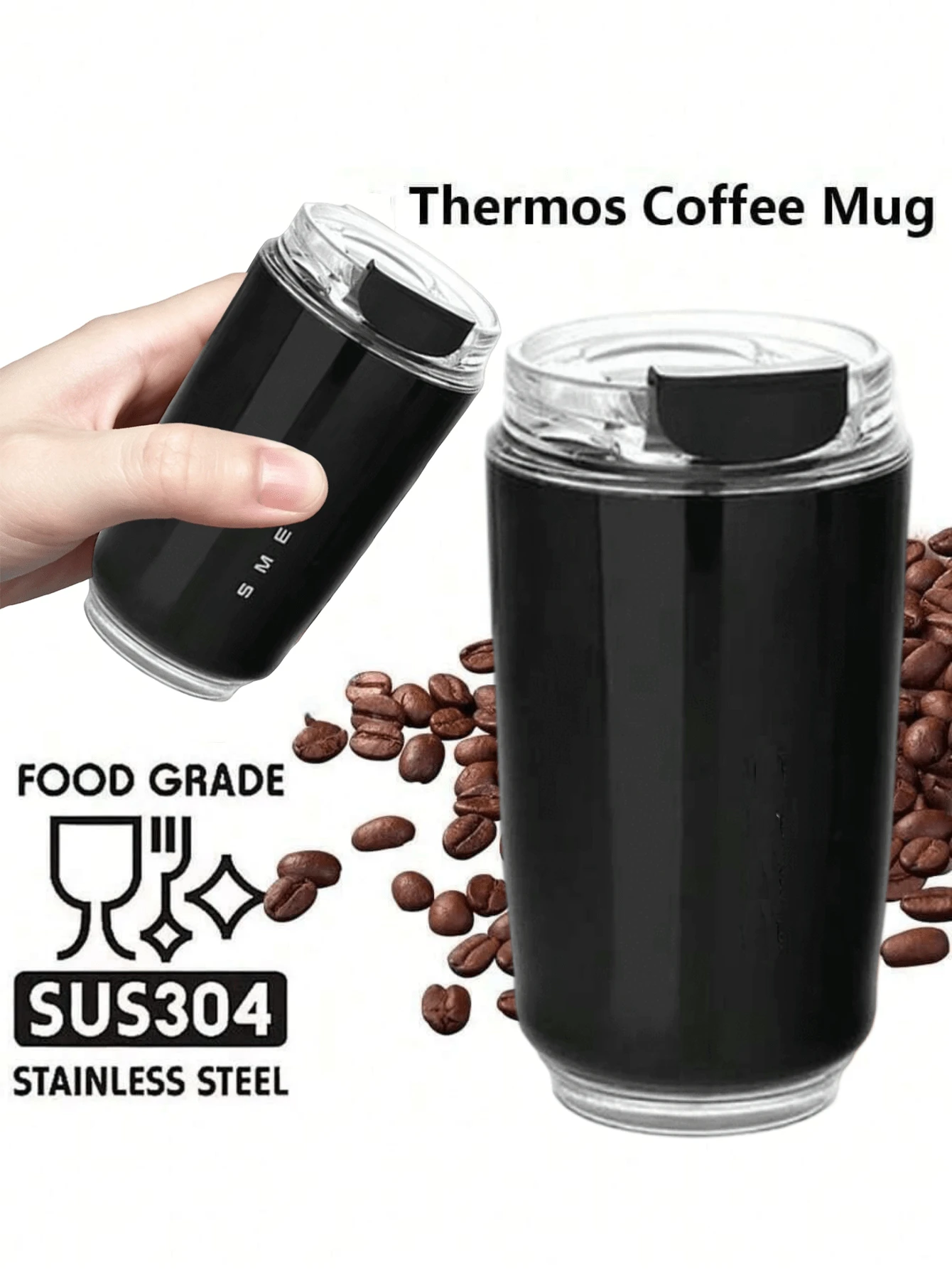 SOKANY Cốc giữ nhiệt chân không bằng thép không gỉ 240ml, cốc hai lớp có thể tái sử dụng cho đồ uống nóng và lạnh, cà phê, trà, nước ép, nước ngọt, quà tặng cà phê lý tưởng. - Dưới 0,5L - Xem 1