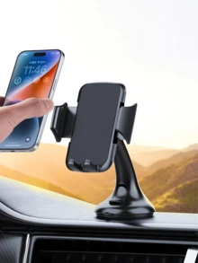 Giá đỡ điện thoại ô tô xoay 360°, đế hút chân không chắc chắn, giá đỡ điện thoại gắn kính chắn gió đa năng cho mọi loại xe. - A - Xem 2