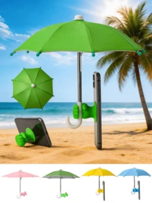 1/2pcs Creative Cute Fist / Pig Shaped Suction Cup Phone Holder, UV Protection Phone Umbrella - Universal Adjustable Cute Holder With Cute Suction Cup, Outdoor Anti-Glare Phone Sunshade, Outdoor Anti-Glare Holder Sunshade, Travel Essential Suitable For Car, Beach, Travel And More Scenarios, Practical Item For Travel Photography And Navigation. - A - View 10
