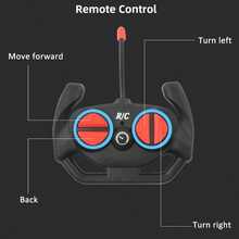 1:18 Scale Remote Control Car, High-Speed Drift Racing Car With Bright LED Lights, Non-Slip Rubber Tires, Electric Toy Car For Indoor And Outdoor Use, Birthday Gift For Boys - Multicolor - View 8