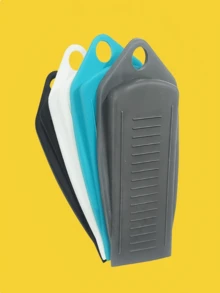 Butée de porte en silicone 1/3e génération, cale de porte, dispositif de protection de porte, cale de porte de , ventouse de porte anti-collision, type anti-collision, butée de porte créative coupe-vent, cale de porte de pour la maison, accessoires de maison, pièces de décoration intérieure, butée de porte, meubles, meubles de maison (couleur et style aléatoires) - Multicolore - Voir 4