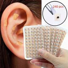 600/300/60 piezas Pegatinas de semillas de acupresión auricular, pelotas de masaje de relajación y puntos de acupuntura - multicolor - Ver 14