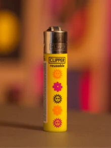 4 Clipper Micro Pop Pattern Lighters - Collection | Refillable And Collectible Lighter. Replaceable Flint And Tamper. - 4 Pop Pattern - View 4