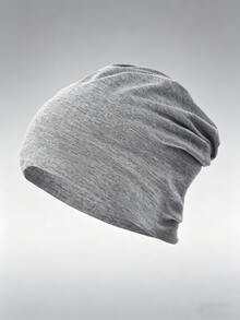 1 pièce Bonnet tricoté unicolore décontracté pour homme pour le port quotidien et les activités de plein air - multicolore - Voir 5