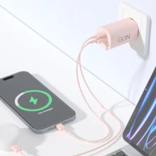 Bộ sạc USB-C 30W tương thích với iPhone 17/16/15/14/13 Max/Air/Pro, tương thích với bộ sạc máy tính xách tay Apple, bộ chuyển đổi nguồn GaN hai cổng [USB-A+C], bộ sạc nhỏ gọn tương thích với iPad Pro, Galaxy S25/S24/S23 Pro và điện thoại Android. - Phích cắm loại C của EU (220-240V) - Xem 4