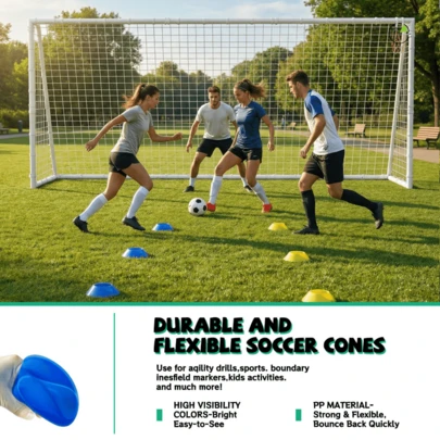 7X16FT Soccer Goal For Backyard Kids Portable Soccer Net With High-Strength Nets