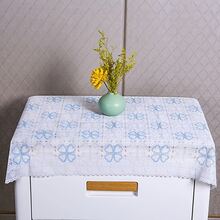 Toalha de mesa retangular em tecido não tecido, estilo europeu, ideal para mesas de centro, mesas de cabeceira, sapateiras e consoles. - Multicolorido - Ver 3