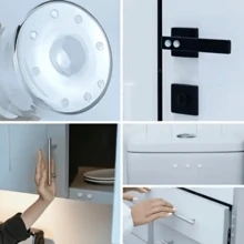 300/100pcs Transparent Silicone Door Buffers, Self-Adhesive Shock Absorber Protectors Suitable For Cabinets And Furniture, Applicable For Home, School, Office And Other Scenarios - A - View 1