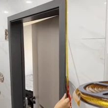 1pc 0.8cm X 5m PVC Material Seamless Edge Sealing Corner Guard, Easy To Tear And Stick, Easy To Install, Trim And Maintain, Suitable For Tile And Floor Protection, Applicable For Living Room, Kitchen And Bathroom Corner Bumper - 1PC - View 9