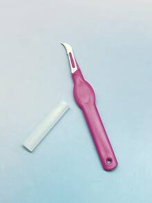 Bộ 1/3 dụng cụ tháo chỉ may DIY màu hồng kèm vỏ bảo vệ, chống đâm thủng, tay cầm bằng nhựa tiện dụng, sắc bén và bền, thích hợp cho việc may vá vải dày, sửa chữa và chỉnh sửa quần áo. - Dụng cụ tháo chỉ màu hồng - Xem 4