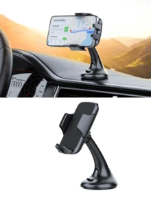 Giá đỡ điện thoại ô tô xoay 360°, đế hút chân không chắc chắn, giá đỡ điện thoại gắn kính chắn gió đa năng cho mọi loại xe. - A - Xem 4