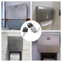 Cerradura de gabinete con leva, incluye 2 llaves, cerradura de gabinete cilíndrica de metal, cerradura de buzón, adecuada para puertas, buzones, cajones, gabinetes, armarios de almacenamiento, buzones de correo - cerradura de leva - Ver 7