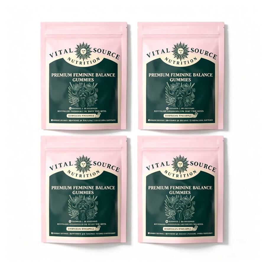 ViXi Feminine Balance Gummies – Women's Hormone Balance, Vaginal PH & Probiotic Support | Feminine Health & Daily Wellness Supplement | Vital Source Nutrition - 720G - 查看 1