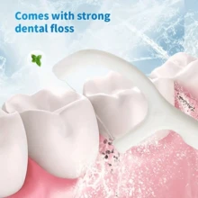 Disposable Mini Toothbrushes With Built-In Fresh Pearl Toothpaste, No Water Needed, Portable Multi-Function Travel Oral Toothbrush, Fresh Teeth Cleaning - Multicolor - View 11