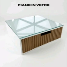 Coffee Capsule Storage Box - Brown Glass Slats - View 5