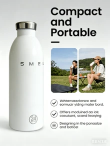 SMEGGEMS 240毫升不锈钢真空保温杯，可重复使用双层杯，适用于盛装冷热饮品，如咖啡、苏打水、水果茶、果汁等，咖啡礼品 - 0.5L以下 - 查看 5