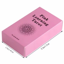 Pink Learning Tarot Cards: 78 Card Rider Waite Inspired Deck With Keywords,Card Games, Perfect For Tarot Beginners, Intuitive Readers, And Daily Practice - Pink - View 3