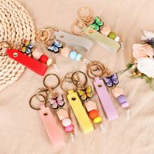 1PC Personalized Butterfly Keychain For Mom, Custom Name Keyring, Cute Aesthetic Boho Keychain, Gift From Daughter, Mother's Day Gift, Birthday Gift For Mom, Custom Cute Bag Charm, Women Keyring Accessories - Multicolor 3 - View 8