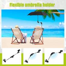 2pcs Wheelchair Sun Umbrella Holder - Adjustable Wheelchair Sun Umbrella Clamp Suitable For Patio Outdoor, Universal Clamp Fit For Wheelchair, Golf Cart, Beach Chair, Bicycle, Bleachers - Multicolor - View 10