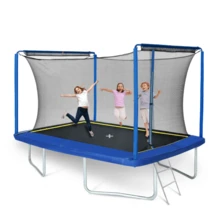 YC 244 X 366m Rectangular Trampoline - Blue - View 3