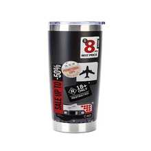 1 cốc cà phê 20oz họa tiết thẻ hành lý máy bay, cốc giữ nhiệt hai ngăn tiện dụng, giữ nước nóng/lạnh, đồ uống nóng/lạnh, kiểu dáng đơn giản và thời trang, phù hợp cho văn phòng, trường học, du lịch, làm quà tặng, đồ dùng thể thao, bóng chày, bóng bầu dục, quần vợt. - Máy bay nhiều màu - Xem 9