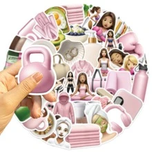 50PCS Stickers Vinyl Aesthetics Stickers Scrapbooking, Diary, Laptop, Bumper, Skateboard, Water Bottle, Computer, Phone, Cartoon, Hard Hat, Car Stickers And DecalsValentine's Day Gift For Her FYQVValentine's Day Gift For Her - 多色的 - 查看 5