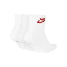 Vớ thể thao Nike Everyday Essential Crew, cao đến bắp chân, unisex, bộ 3 đôi, màu trắng. - Tất mắt cá chân - Xem 2