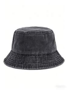 Este sombrero de cubo lavado vintage es tu compañero definitivo para excursiones soleadas, picnics de fin de semana y fogatas acogedoras. Ligero, transpirable y con un estilo relajado, está diseñado para mantenerte cómodo mientras exploras la naturaleza o te relajas con amigos. unicolor, fibra de poliéster casual (poliéster) sin protección UV, primavera/verano - multicolor - Ver 2